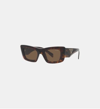 Lunettes de soleil Œil de chat PR 13ZS - Prada - Marron