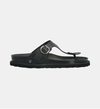 Entredoigt ibiza - cuir lisse - Colisée Paris - Noir