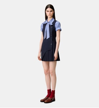 Robe courte sans manches - Claudie Pierlot - Bicolore