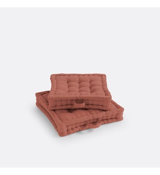 Coussin de sol coton recyclé La Redoute Interieurs