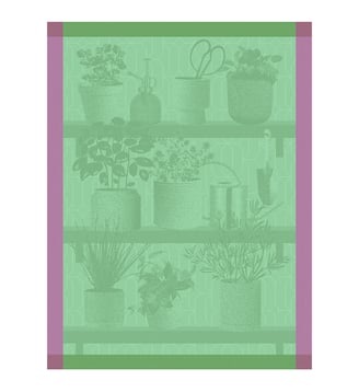 Torchon Herbes fraîches - Le Jacquard Francais - Thym