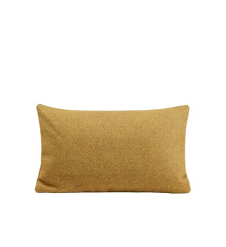housse de coussin  100% laine chinée - Madura - Chiné grain de moutarde