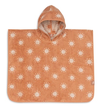 Poncho de bain en éponge - Jollein - Corail