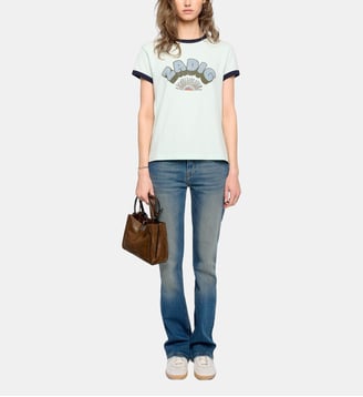 T-shirt Walk - Zadig&Voltaire - Bleu light jade