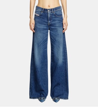 Flare Jeans Regular Waist 1978 D-Akemi - Diesel - Bleu moyen
