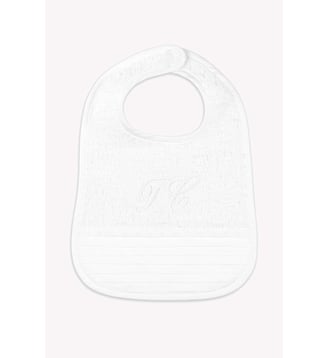 Bavoir - Monogramme  T2 - Tartine Et Chocolat - Blanc