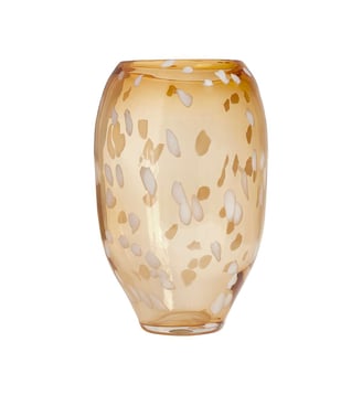 Vase en verre à pois - OYOY - Orange