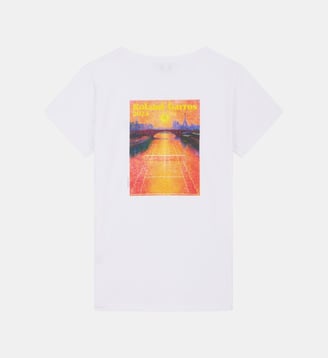 T-Shirt Affiche 2024 - Roland-Garros - Blanc