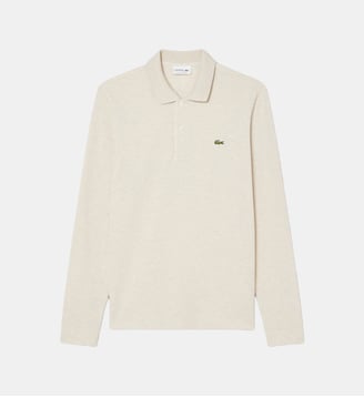 Polo L.12.12 classic fit manches longues - Lacoste - Gris lune chiné