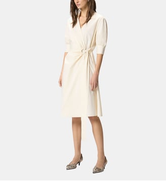 Robe midi portefeuille - Pinko - Beige g maroso