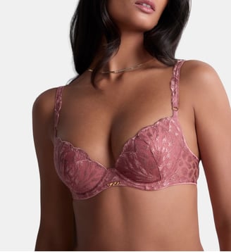 Soutien gorge Push up coques - Aubade - Rose