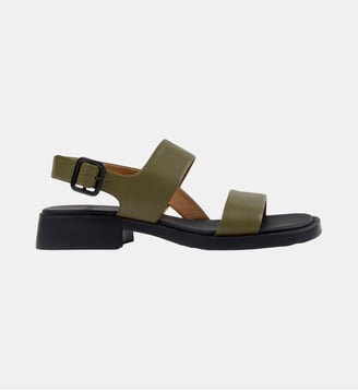 Sandales Dana cuir - Camper - Vert foncé