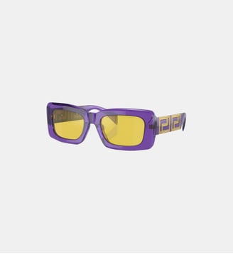 Lunettes de soleil Rectangulaire VE4444U - Versace - Violet transparent