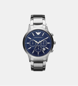 Montre Emporio Armani Bleu AR2448 - Emporio Armani - Argenté