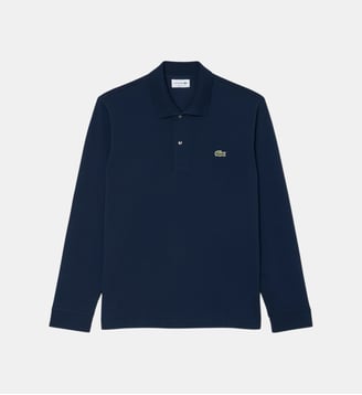 Polo L.12.12 LIGHT manches longues classic fit - Lacoste - Bleu marine