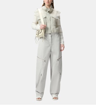 Veste sans manches légère façon gilet - Pinko - Gris