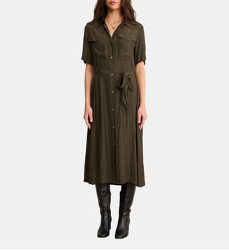 Robe chemise fluide - AMANDA - Pablo - Bronze