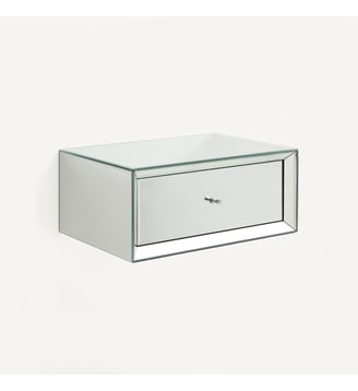 Chevet mural en MDF et miroir - AM.PM - Transparent