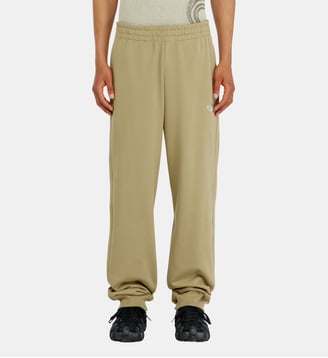Pantalon en coton avec Oval D métallique - Diesel - Beige