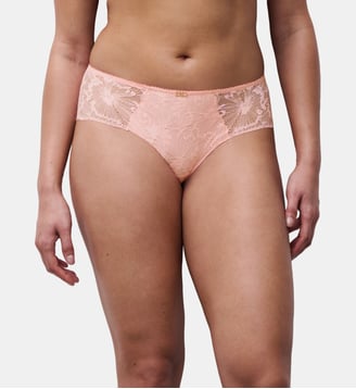 Shorty dégagé avec bijou - Chantelle - Fluor pink