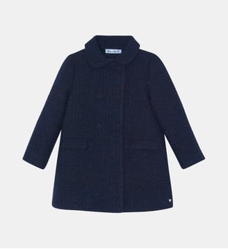 Manteau -  tweed col claudine - Tartine Et Chocolat - Marine
