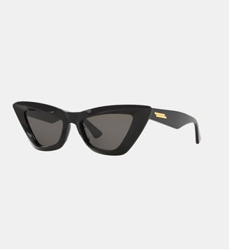 Lunettes de soleil Œil de chat BV1101S - Bottega Veneta - Noir