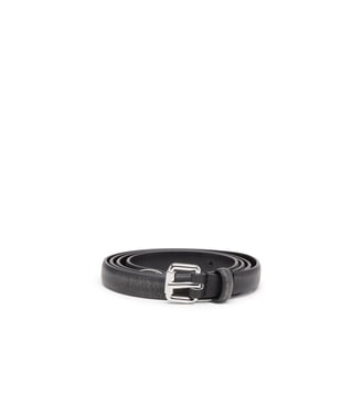 Ceinture 1.4 cm avec boucle fine - Diesel - Noir et gris argenté