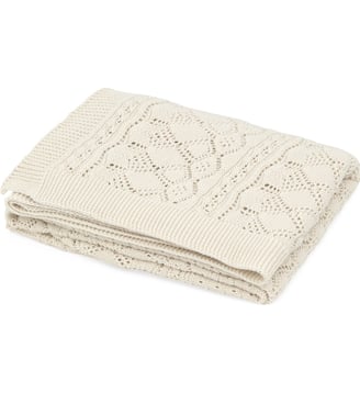 Couverture bébé en tricot - CAMCAM COPENHAGEN - Blanc