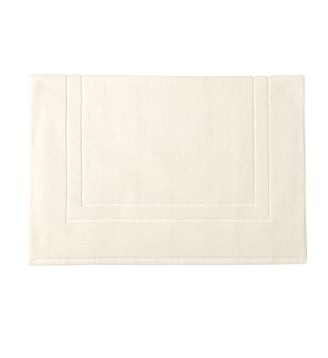 Tapis de bain uni en coton biologique, 1200gr/m², ESS-CADRE - Alexandre Turpault - Blanc meringue