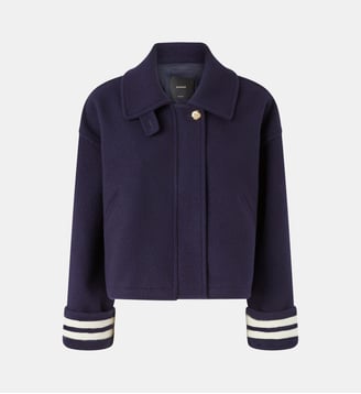 Caban court en drap Pinko