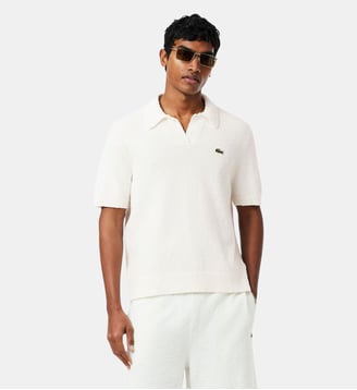Polo classic fit maille bouclette - Lacoste - Blanc