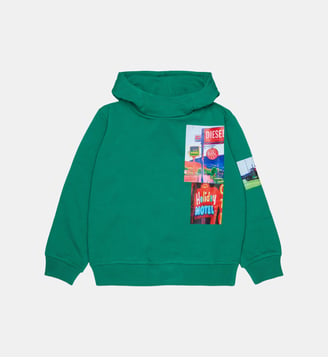 Sweat-shirt avec logo - Diesel Kids - Vert joyeux