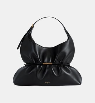 Sac SPHYNX Medium en cuir lisse - Balmain - Noir