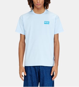 T-shirt avec imprimé plastisol - Diesel - Bleu clair