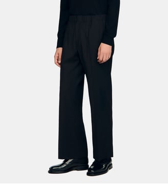 Pantalon en laine  - Sandro - Noir