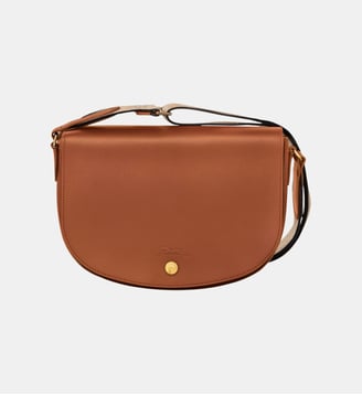 Sac bandoulière M - Épure - Longchamp - Cognac