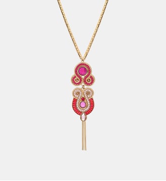 Collier pendentif   - Circus - Satellite - Rose fuchsia