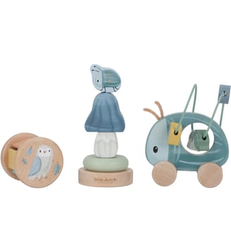 Coffret 3 jeux d'éveil - Little Dutch - Bleu