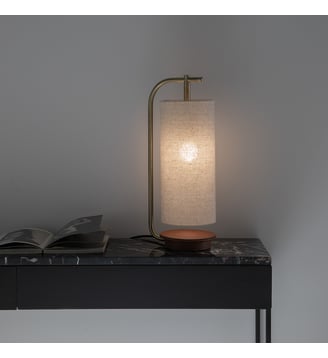 Lampe lin et simili - AM.PM - Naturel