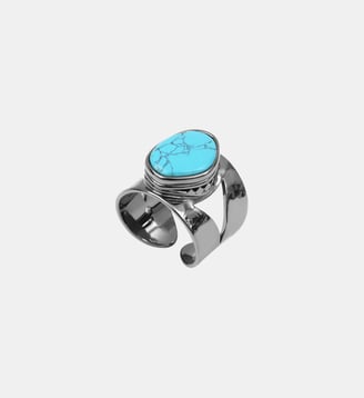 Bague ajustable   - Noto - Satellite - Bleu turquoise