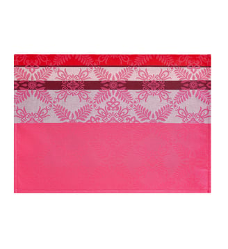 Set de table enduit Mumbai Enduit 100% coton - Le Jacquard Francais - Rose blush