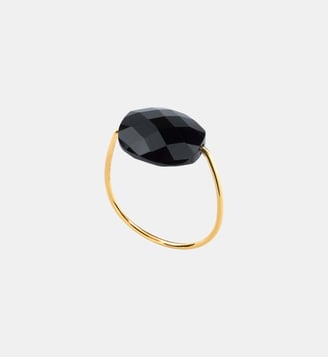 Bague, onyx, or jaune Morganne Bello