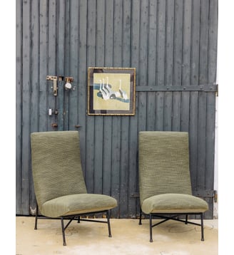 Paire de fauteuils verts Jakob N°508- Produit chiné - Debongout - Vert