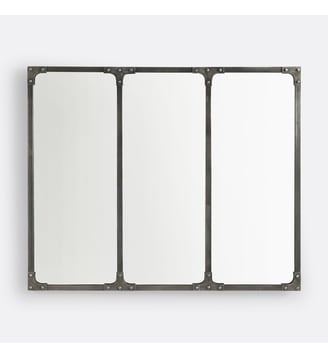 Miroir métal fer industriel 120x100 cm La Redoute Interieurs