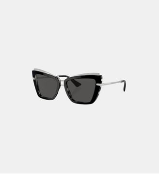 Lunettes de soleil Œil de chat DG4472 - Dolce & Gabbana - Gris foncé