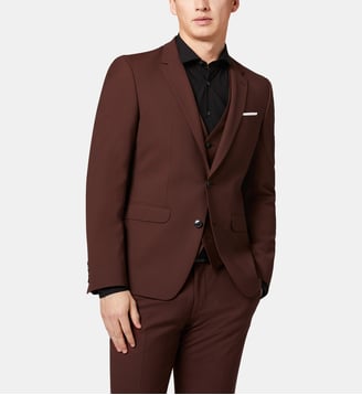 Veste de costume extra slim Nick - Digel - Brun rouille