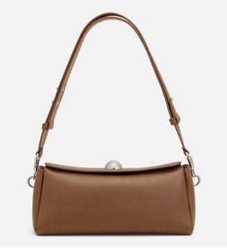Sac Carrousel unisexe en cuir de veau - AMI Paris - Moka