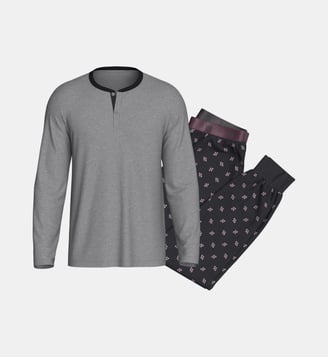 Pyjama en Coton avec poignets - Impetus - Bleu marine