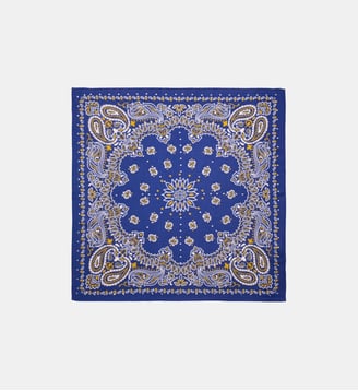 Petit foulard à motifs PAISLEY - Wild - Bleu