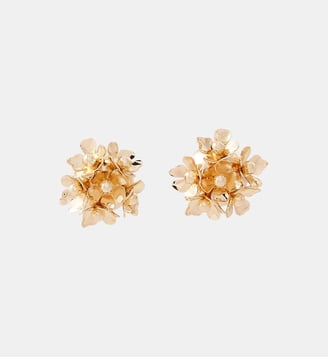 Boucles d'oreilles fleurs en métal doré - Balaboosté - Doré